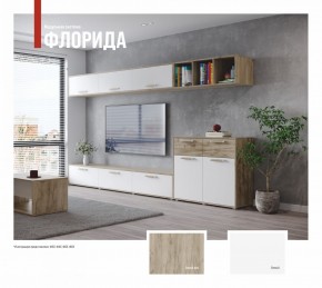 ФЛОРИДА Гостиная (модульная) дуб серый/белый в Когалыме - kogalym.ok-mebel.com | фото