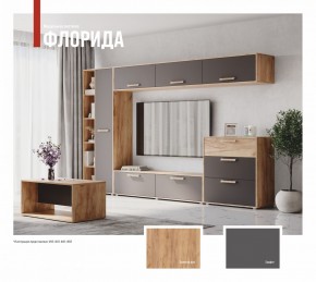 ФЛОРИДА Гостиная (модульная) дуб золотой/графит в Когалыме - kogalym.ok-mebel.com | фото