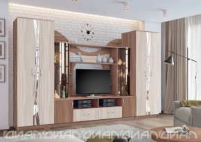 Гостиная Аллегро с 2 шкафами вариант-5 (Ясень светлый/тёмный) в Когалыме - kogalym.ok-mebel.com | фото 3