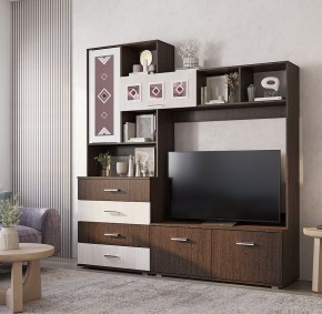 Гостиная Белла (модульная) венге/ясень белый в Когалыме - kogalym.ok-mebel.com | фото 16