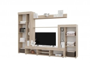 Гостиная Дельта (Сонома/Белый) в Когалыме - kogalym.ok-mebel.com | фото 2