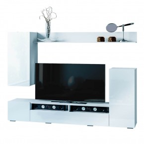 Гостиная Диаманд (белый/белый глянец) в Когалыме - kogalym.ok-mebel.com | фото 3