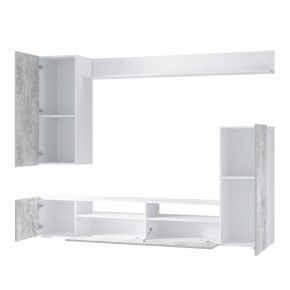 Гостиная Диаманд (белый/цемент светлый) в Когалыме - kogalym.ok-mebel.com | фото 3