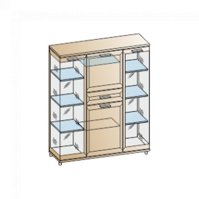 Гостиная Мелисса Композиция 6 (Акация Молдау) в Когалыме - kogalym.ok-mebel.com | фото 2