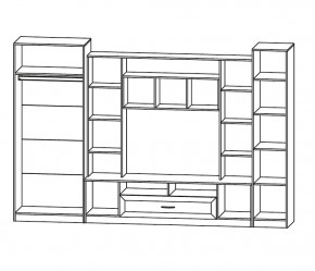 ПРАГА Гостиная (модульная) в Когалыме - kogalym.ok-mebel.com | фото 2