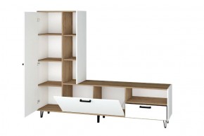 Гостиная Трикс (Дуб крафт золотой/Белый текстурный) в Когалыме - kogalym.ok-mebel.com | фото 2