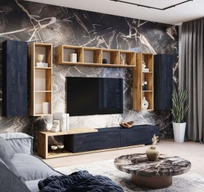 ХЛОЯ Гостиная (Дуб Вотан/Обсидиан) модульная в Когалыме - kogalym.ok-mebel.com | фото 10