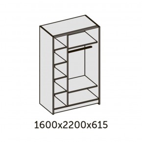 ИННЭС-5 Шкаф-купе 2-х дв. 1600 (2дв. Ф1 - венге) в Когалыме - kogalym.ok-mebel.com | фото 2