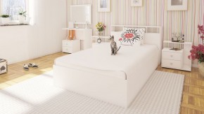 Камелия Кровать 1200, цвет белый, ШхГхВ 123,5х217х78,2 см., сп.м. 1200х2000 мм., без матраса, основание есть в Когалыме - kogalym.ok-mebel.com | фото 4