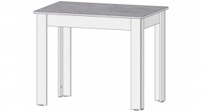 КАЙ Стол (цемент светлый/белый) в Когалыме - kogalym.ok-mebel.com | фото
