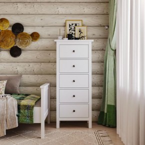 Комод 05 Кантри белый с пятью ящиками в Когалыме - kogalym.ok-mebel.com | фото 4