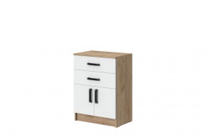 Комод Эконом (Дуб крафт золотой/Белый текстурный) в Когалыме - kogalym.ok-mebel.com | фото