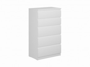 Комод КАСТОР с пятью ящиками, цвет белый в Когалыме - kogalym.ok-mebel.com | фото