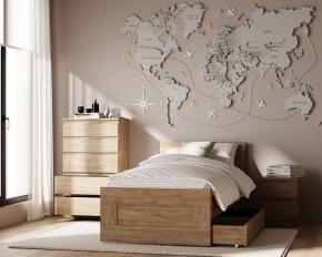 Комод КАСТОР с пятью ящиками, цвет Дуб Сонома в Когалыме - kogalym.ok-mebel.com | фото 3