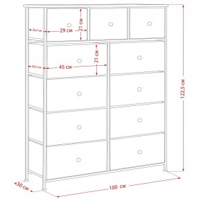 Комод Leset Линкс 11 ящиков (МДФ) в Когалыме - kogalym.ok-mebel.com | фото 12