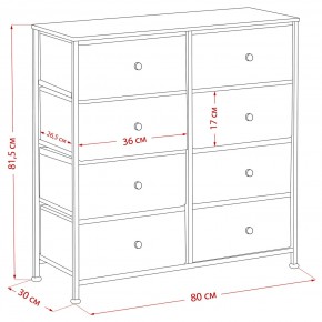 Комод Leset Линкс 8 ящиков (МДФ) в Когалыме - kogalym.ok-mebel.com | фото 12