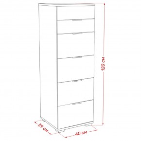 Комод Leset Наоми 6 в Когалыме - kogalym.ok-mebel.com | фото 8