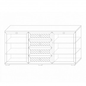 Комодино (фасады глухие) Парма Нео в Когалыме - kogalym.ok-mebel.com | фото 6