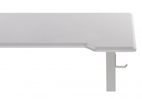 Компьютерный стол Маркос с механизмом подъема 120х75х75 белый / шагрень белая в Когалыме - kogalym.ok-mebel.com | фото 8