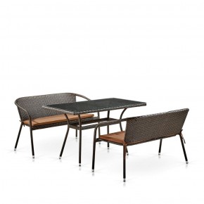 Комплект мебели из иск. ротанга T286A/S139A-W53 Brown в Когалыме - kogalym.ok-mebel.com | фото 2