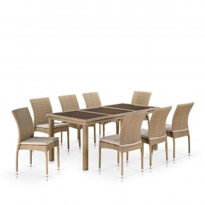 Комплект плетеной мебели T365/Y380B-W65 Light Brown (8+1) в Когалыме - kogalym.ok-mebel.com | фото 1