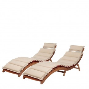 Комплект шезлонги и столик AFM-803A-T133 Beige (2+1) в Когалыме - kogalym.ok-mebel.com | фото 2