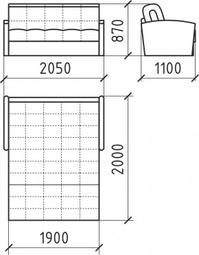 КОРАЛЛ 2 Диван БД 1800 в Когалыме - kogalym.ok-mebel.com | фото 5