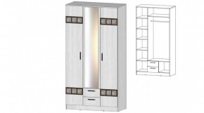 КОСТА-РИКА Шкаф 3-х створчатый (анкор светлый) в Когалыме - kogalym.ok-mebel.com | фото