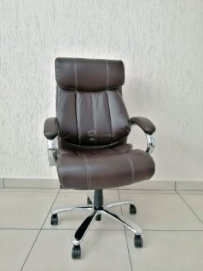 Кресло Barneo K-303 для руководителя (коричневая экокожа) в Когалыме - kogalym.ok-mebel.com | фото