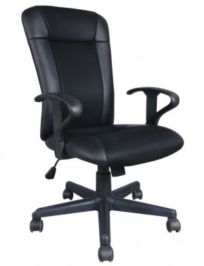 Кресло BRABIX "Optima MG-370" (экокожа/ткань, черное) 531580 в Когалыме - kogalym.ok-mebel.com | фото
