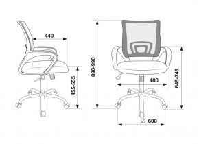 Кресло Бюрократ CH-695N/SL/BL/TW-11 синий TW-05 черный TW-11 в Когалыме - kogalym.ok-mebel.com | фото 4