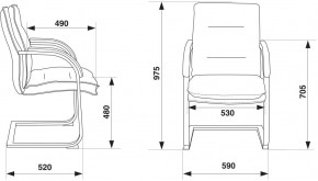 Кресло Бюрократ T-9927SL-LOW-V/BLACK в Когалыме - kogalym.ok-mebel.com | фото 4