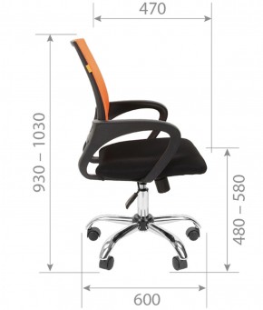 Кресло для оператора CHAIRMAN 696 хром (ткань TW-11/сетка TW-69) в Когалыме - kogalym.ok-mebel.com | фото 7