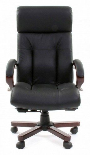Кресло для руководителя Chairman 421 черный/орех темный, черный в Когалыме - kogalym.ok-mebel.com | фото 2