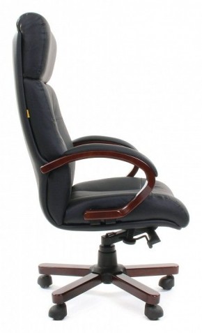 Кресло для руководителя Chairman 421 черный/орех темный, черный в Когалыме - kogalym.ok-mebel.com | фото 3