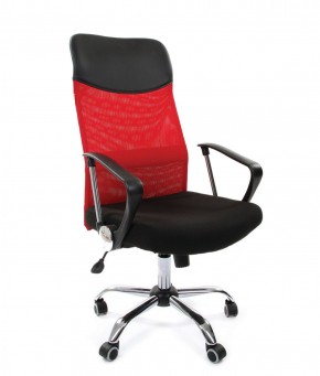 Кресло для руководителя CHAIRMAN 610 N (15-21 черный/сетка красный) в Когалыме - kogalym.ok-mebel.com | фото 1