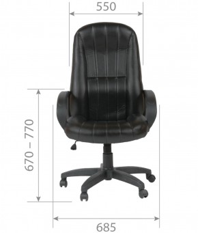 Кресло для руководителя  CHAIRMAN 685 (экокожа черный) в Когалыме - kogalym.ok-mebel.com | фото 5