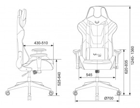 Кресло игровое Бюрократ VIKING 4 AERO BLUE черный/синий в Когалыме - kogalym.ok-mebel.com | фото 4