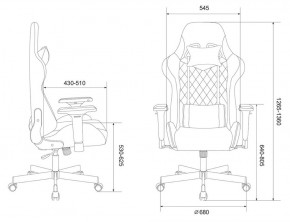 Кресло игровое Бюрократ VIKING 7 KNIGHT BR FABRIC коричневый/бежевый в Когалыме - kogalym.ok-mebel.com | фото 4