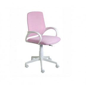 Кресло Ирис White сетка/ткань розовая в Когалыме - kogalym.ok-mebel.com | фото 1