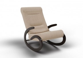 Кресло-качалка Мальта 10-Т-П (ткань/венге) ПЕСОК в Когалыме - kogalym.ok-mebel.com | фото 1