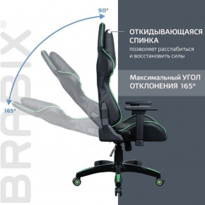 Кресло компьютерное BRABIX "GT Carbon GM-120" (черное/зеленое) 531929 в Когалыме - kogalym.ok-mebel.com | фото 2