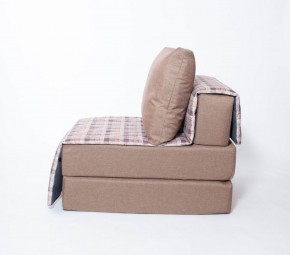 Кресло-кровать бескаркасное Харви (коричневый-квадро беж) в Когалыме - kogalym.ok-mebel.com | фото 2