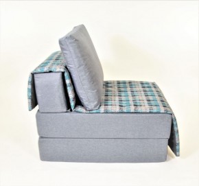Кресло-кровать бескаркасное Харви (серый-квадро азур) в Когалыме - kogalym.ok-mebel.com | фото 3