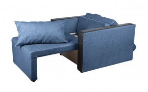 Кресло-кровать Милена с подлокотниками (синий) Велюр в Когалыме - kogalym.ok-mebel.com | фото 2