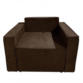 Кресло-кровать Принц КК1-ВК (велюр коричневый) в Когалыме - kogalym.ok-mebel.com | фото 1