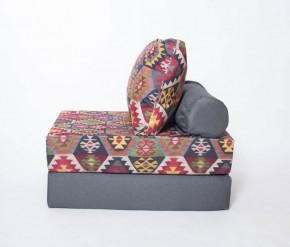 Кресло-кровать-пуф бескаркасное Прайм (мехико серый-графит) в Когалыме - kogalym.ok-mebel.com | фото