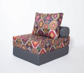 Кресло-кровать-пуф бескаркасное Прайм (мехико серый-графит) в Когалыме - kogalym.ok-mebel.com | фото 2