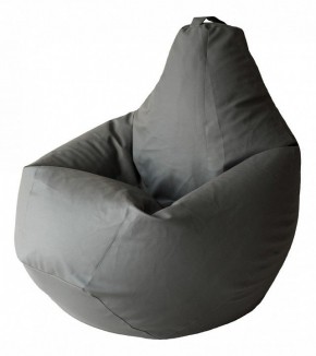 Кресло-мешок Серая ЭкоКожа 2XL 135*95 см в Когалыме - kogalym.ok-mebel.com | фото