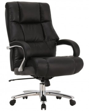 Кресло офисное BRABIX PREMIUM "Bomer HD-007" (рециклированная кожа, хром, черное) 531939 в Когалыме - kogalym.ok-mebel.com | фото 1